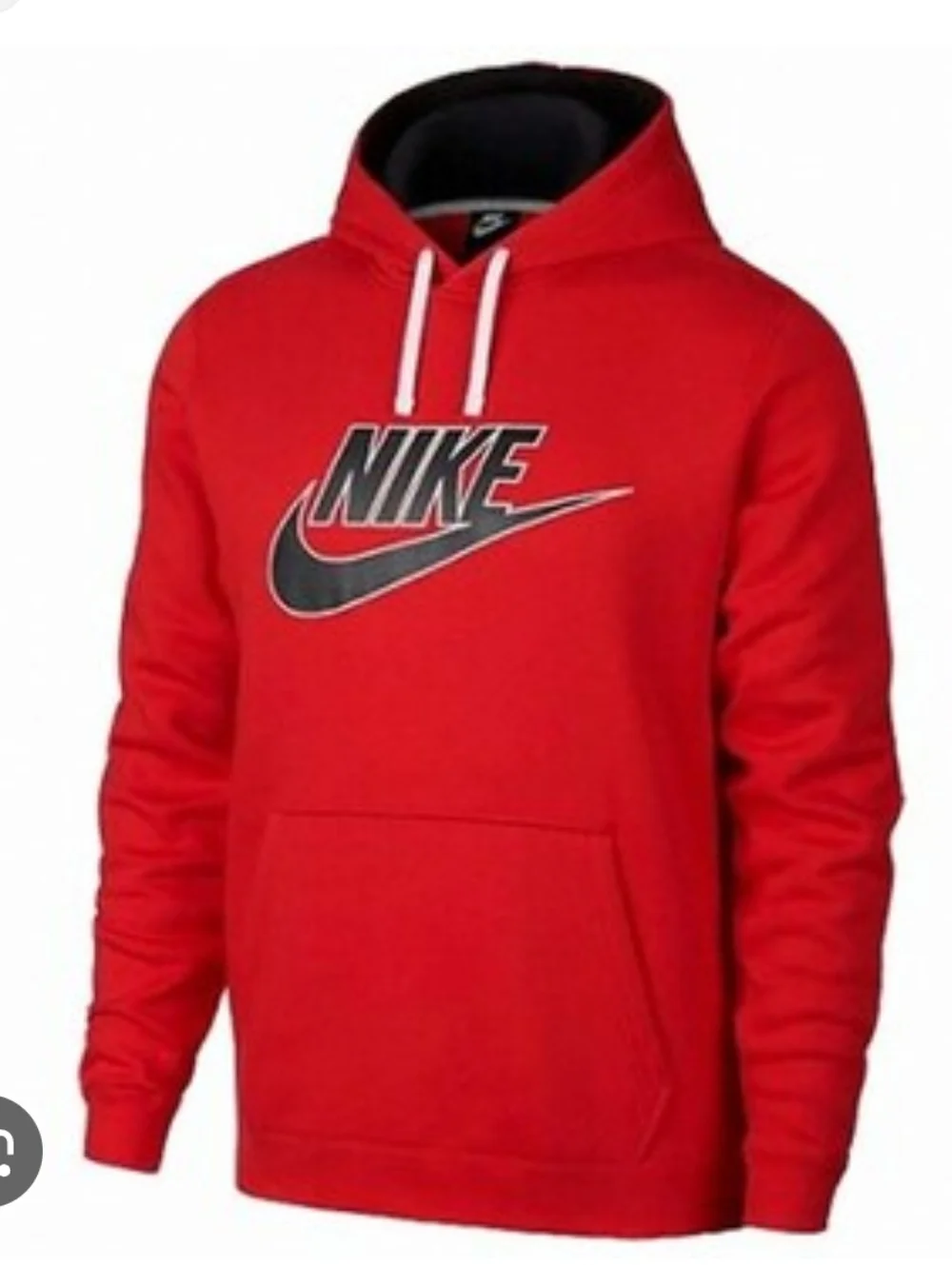 nike ♡ futura logo hoodie pullover mens xxl red black layering retro athleisure